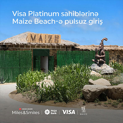 Visa Platinum sahiblərinə Maize Beach-ə pulsuz giriş