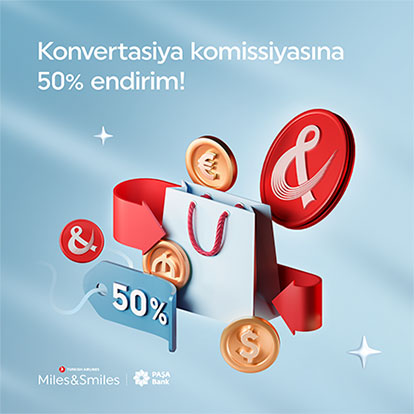 Konvertasiya komissiyasına 50% endirim!